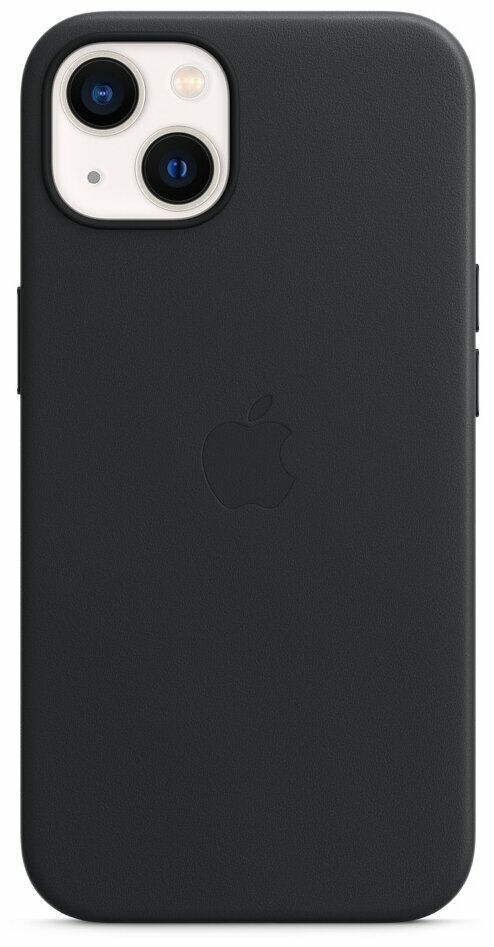 Чехол-накладка Apple Leather Case with MagSafe Midnight для iPhone 13 mini, dark night