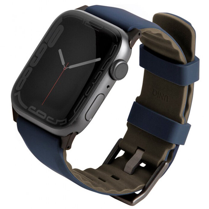 Ремешок Uniq Linus Airosoft silicone для часов Apple Watch All 42-44-45 мм синий