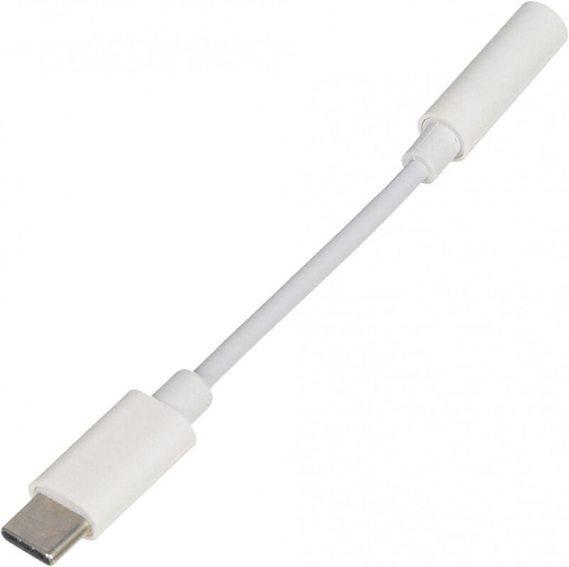 Переходник BURO USB Type-C (m), Jack 3.5mm (f), белый [bhp tpc-jck] - фото №2