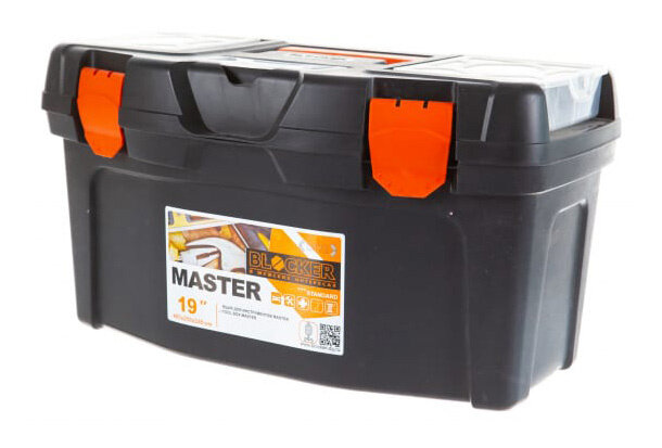 Ящик для инстр. Blocker Master BR6005 1отд. черный/оранжевый (BR6005ЧРОР)