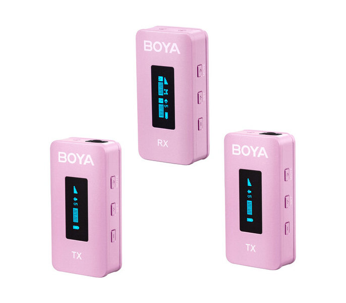 Микрофонная система Boya BY-XM6-K2P, TX+TX+RX, 3.5 мм TRS + TRRS, с кейсом