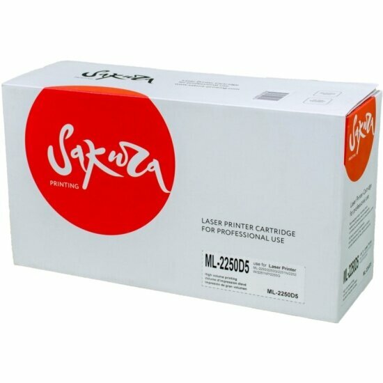 Картридж Sakura Printing SAKURA ML2250D5 для Samsung ML-2250/2250G/2251N/2252W/2251NP/2255G, черный 5000 к.