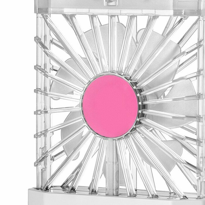 Вентилятор Kitfort КТ-406-1, настольный, 2.1 Вт, 1 режим, бело-розовый - фотография № 4