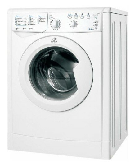 Стиральная машина Indesit EcoTime IWSC 6105 класс A макс 6кг. белый.загруз фронтальная