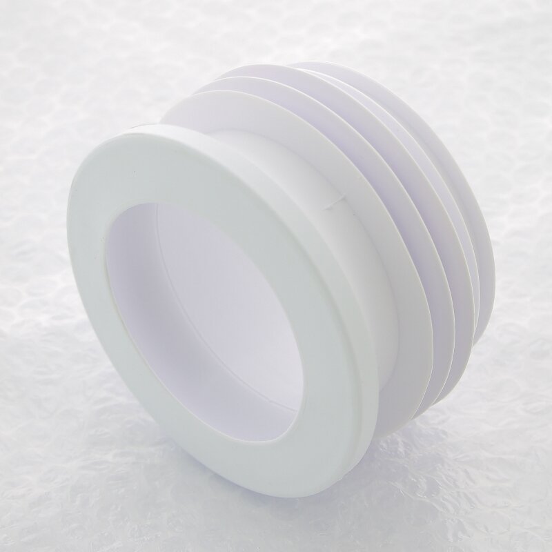 фото Манжета McAlpine резиновая переходная L=70 мм, вход 85-95 мм, выход в 110 мм трубу, белая