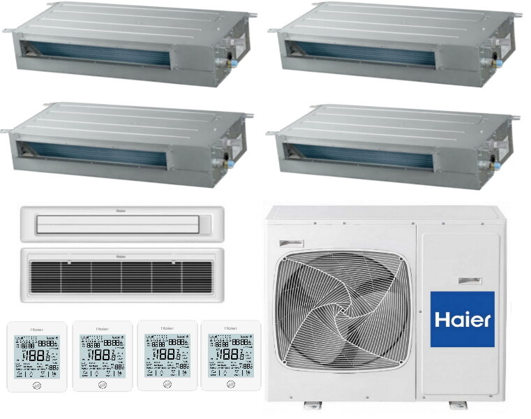 Комплекты (Готовые решения) Haier AD09SS1ERA (N)(P) х 4/4U30HS3ERA