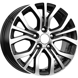 Литые колесные диски SKAD (СКАД) KL-293 (ZV Lexus) 7x18 5x114.3 ET35 D67.1 Чёрный глянцевый с полированной лицевой частью (3000005)