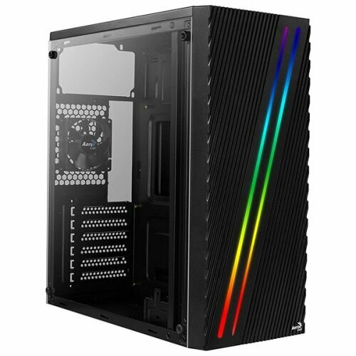 Корпус ATX AeroCool Streak Black 4718009158573 без БП, 2xUSB2.0, USB3.0, audio (ACCM-PV19012.11)