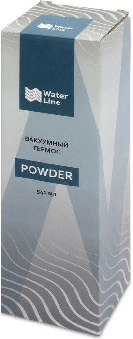 Вакуумный термос Waterline Powder 540 мл, серый - фотография № 8