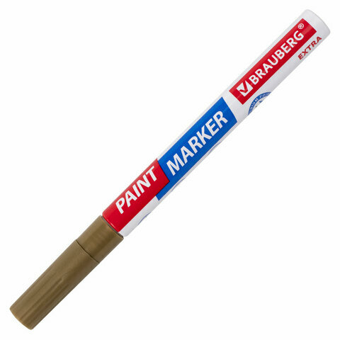 Маркер-краска лаковый EXTRA (paint marker) 2 мм, комплект 30 шт., золотой, улучшенная нитро-основа, BRAUBERG, 151972 - фотография № 10