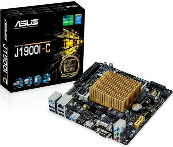 Материнская плата ASUS J1900I-C с процессором Intel J1900 2xSO-DIMM DDR3 1xPCI-E 1x 2xSATA II mini-ITX Retail 90MB0JH0-M0EAY0