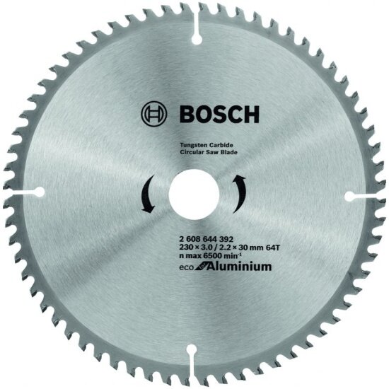 Диск пильный BOSCH ECO ALU/Multi 230x30-64T