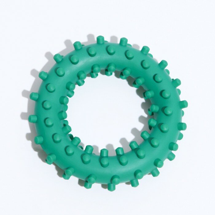 Игрушка "Кольцо с шипами №2", 6,8 см, зелёная - фотография № 2