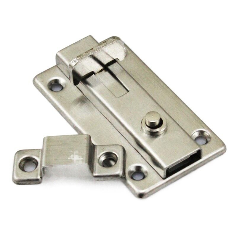 фото Предохранительный болт, нержавеющая сталь, для двери, с кнопкой открытия