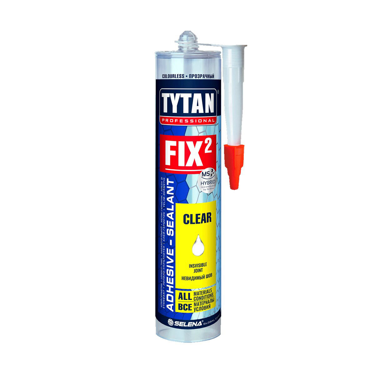 Клей монтажный Tytan Professional Fix² Instant Invisible 290 мл прозрачный