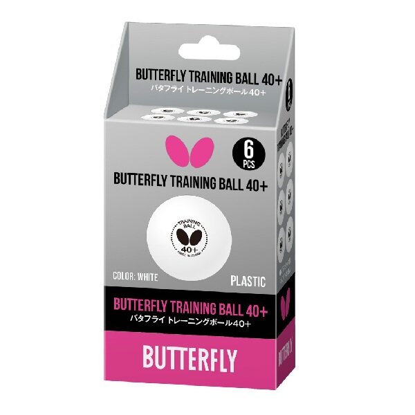     Butterfly Training 40+ Plastic 2022 x6 White