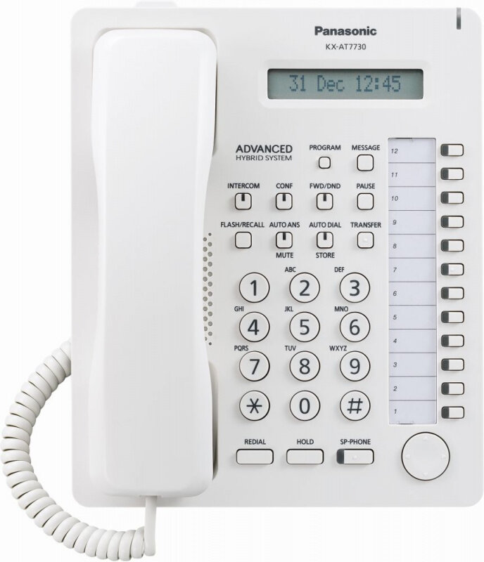 Проводной телефон Panasonic KX-AT7730RU white