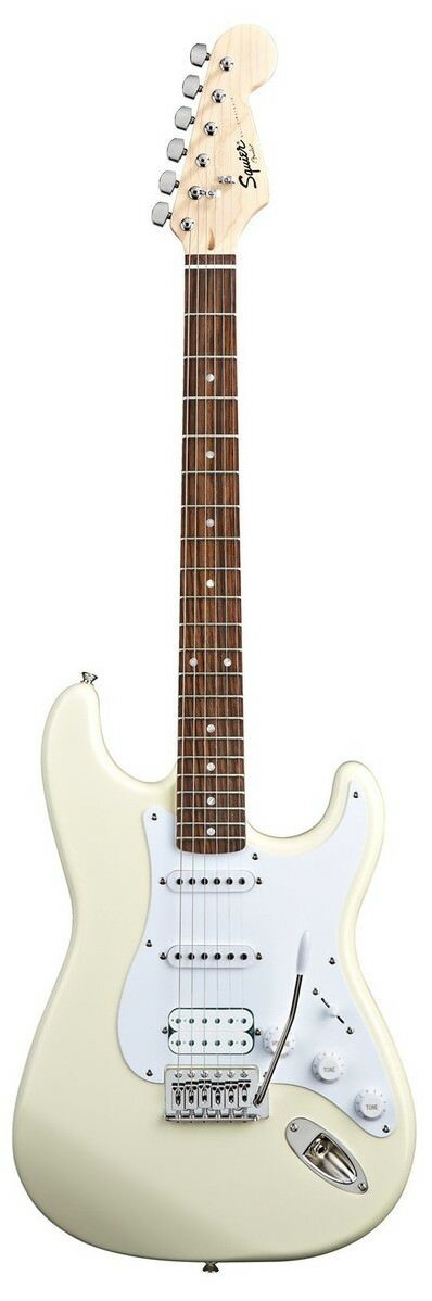 FENDER SQUIER BULLET TREM HSS AWT электрогитара, HSS, цвет белый