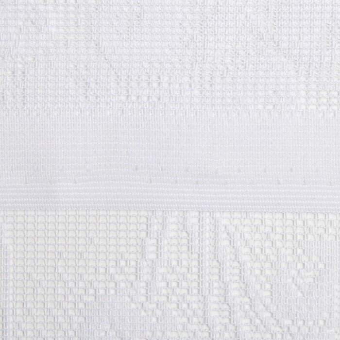 Лента Тюль на кухню без шторной ленты 165х200 см, цвет белый, 100% полиэстер - фотография № 2