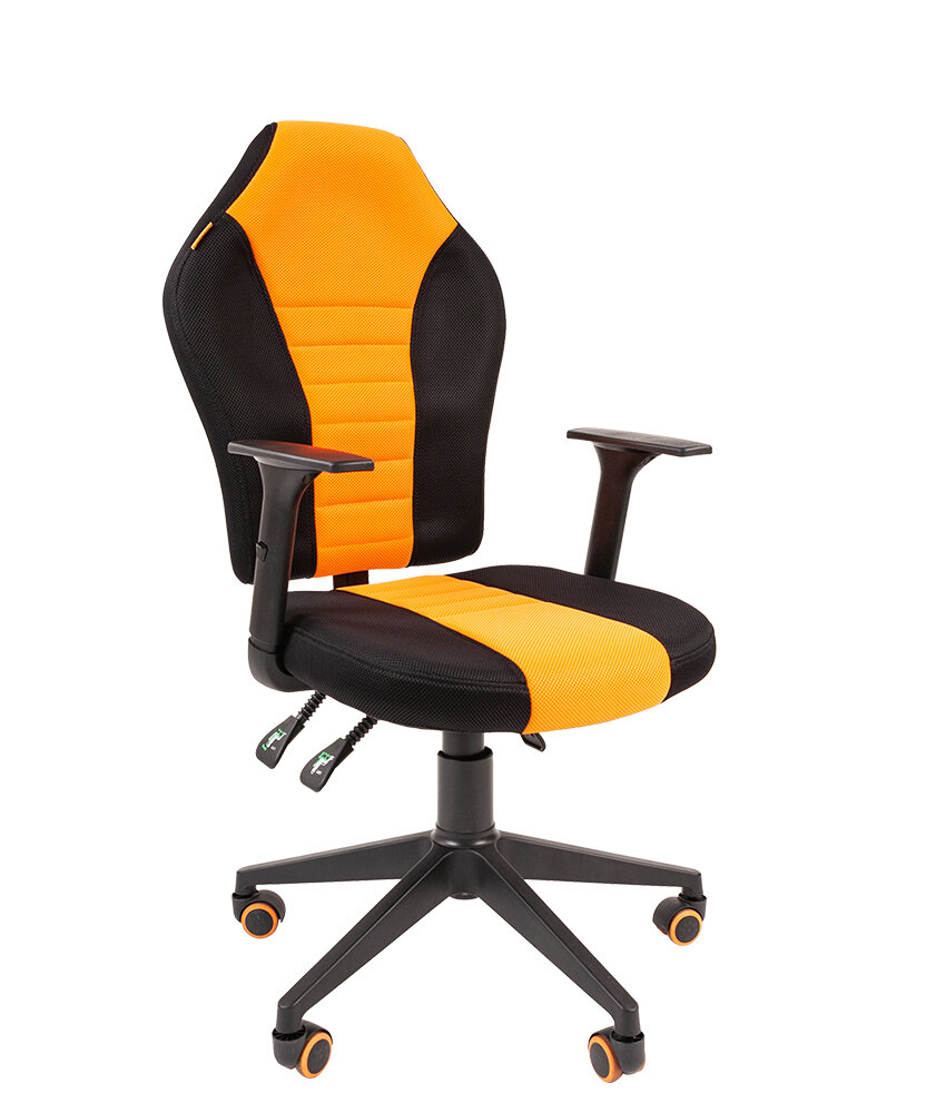 Кресло игровое CHAIRMAN GAME 8 Черный/Оранжевый