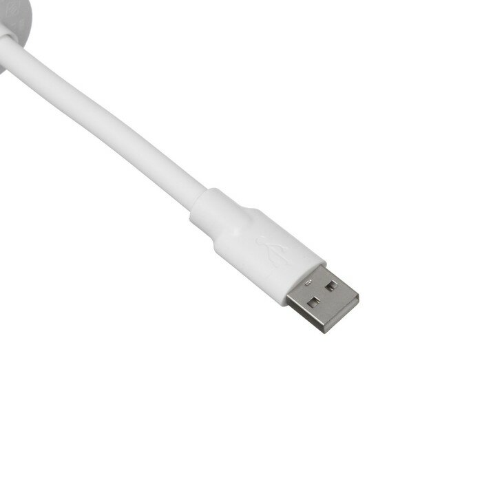 Ночник Зайчик LED USB бело-розовый 6,8х6х19 см - фотография № 5
