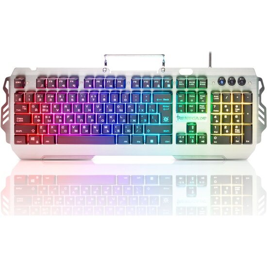 Клавиатура Defender Renegade GK-640DL RU RGB Silver USB