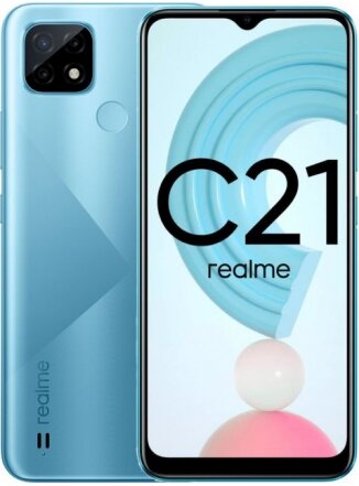 Мобильный телефон Realme C21 4/64 ГБ Global, голубой