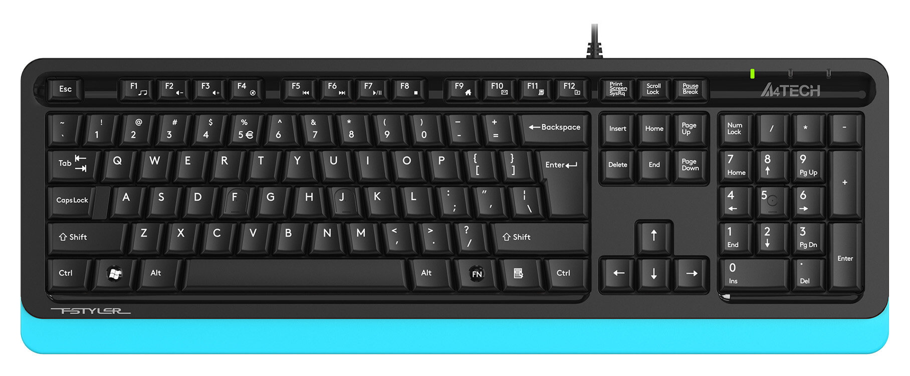 Клавиатура A4Tech Fstyler FKS10 черныйсиний USB