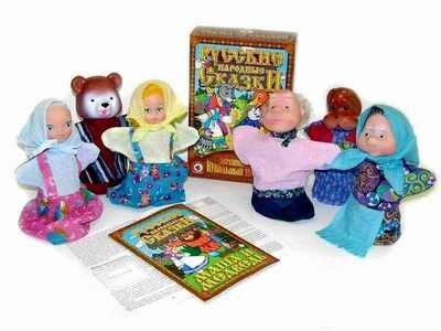 Кукольный театр "Маша и медведь" 6 персонажей.