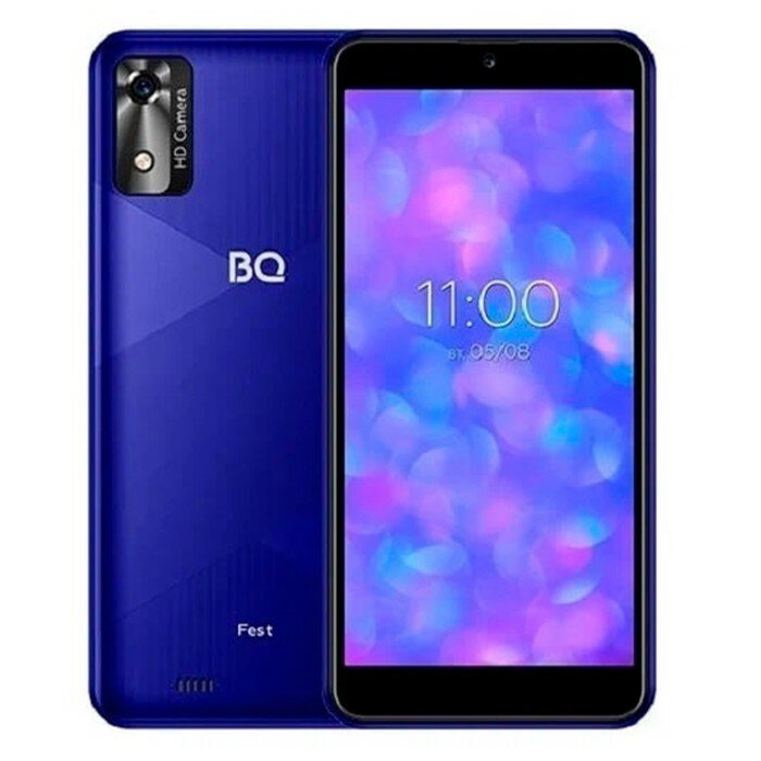 BQ Смартфон BQ S-5565L Fest, 5.45", IPS, 2 sim, 2Гб, 16Гб, 2 Мп, microSD, 2200мАч, синий