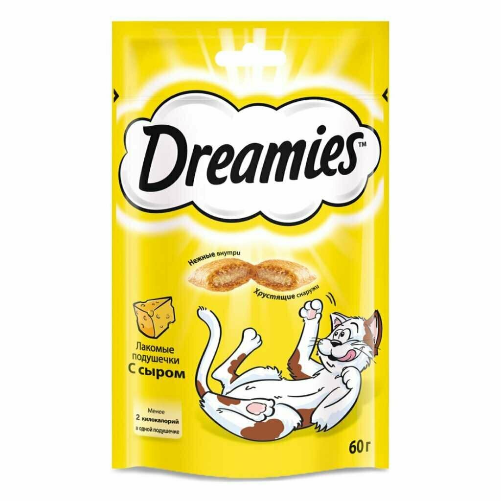 Корм для животных Dreamies, 60 г, для кошек, лакомство, с сыром, 52354 - фотография № 1