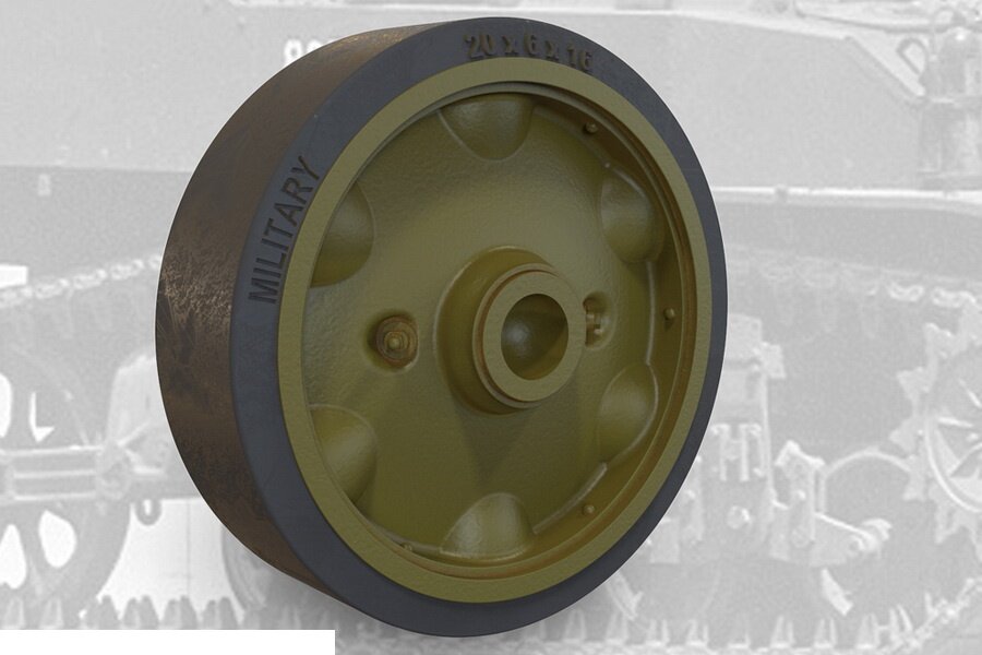 35004FURY Штампованные катки для US light tank M5A1/M8 HMC stamped roadwheels set B