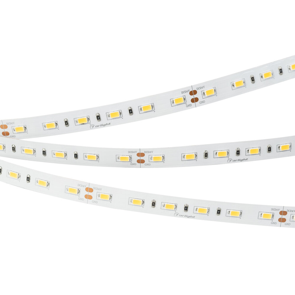 Лента ULTRA-5000 24V Warm2400 2xH (5630, 300 LED, LUX) (arlight, 27 Вт/м, IP20)