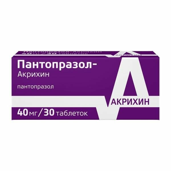 Пантопразол-Акрихин таб. п/о кш/раств.