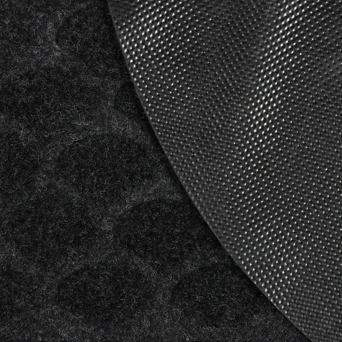 Коврик придверный влаговпитывающий «Чешуйки», 60×90 см, цвет чёрный - фотография № 2