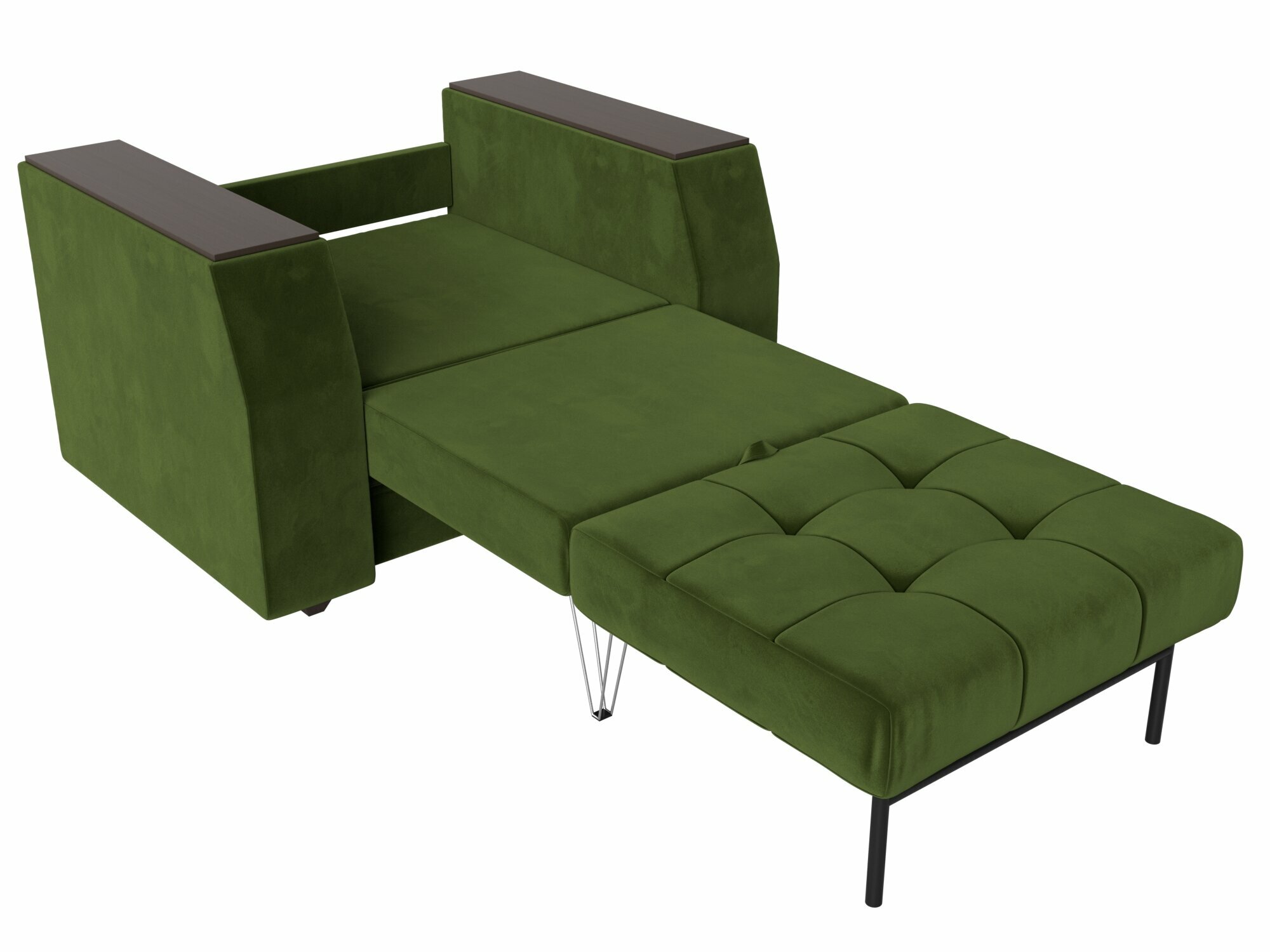 Кресло-кровать Атлантида, Микровельвет, Модель 113855 - фотография № 6