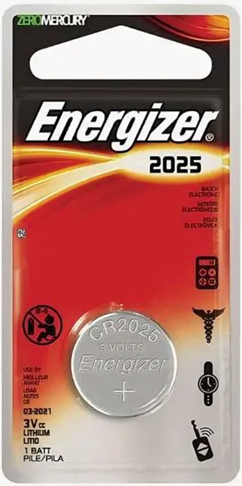 Батарейка CR2025 3B литиевая Energizer в бластере 1 шт.