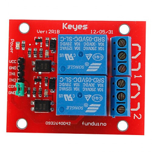 фото Модуль 2-х канального реле 5V