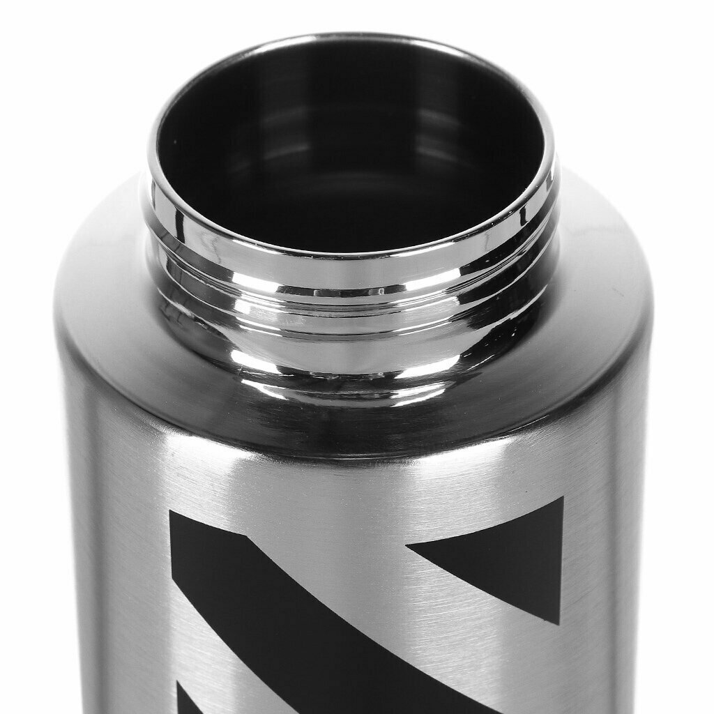 Термобутылка для воды нержавеющая сталь, 0.5 л, Daniks, колба нержавеющая сталь, с распылителем, серо-черные, SL-099-grey-black - фотография № 4