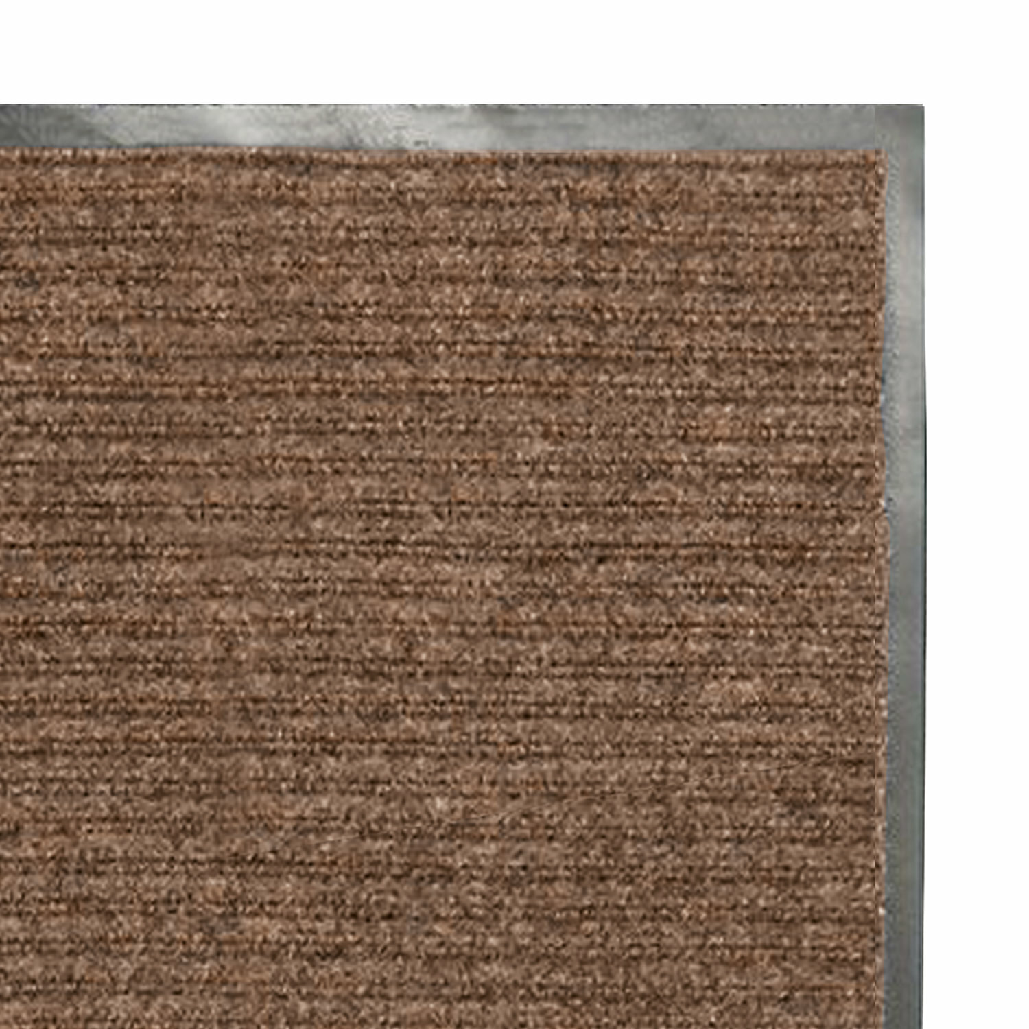 Коврик входной ворсовый влаго-грязезащитный LAIMA, 90×120 см, ребристый, толщина 7 мм, коричневый, 602873. 602873 - фотография № 3