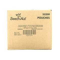 Beech-Nut, Veggies, Stage 2, морковь, цукини и груша, 12 пакетиков, 99 г (3,5 унции) - фотография № 5