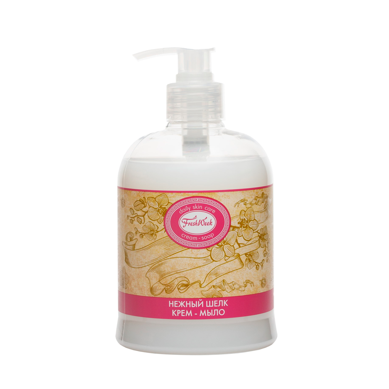 фото Крем-мыло FreshWeek Нежный шелк 500 мл