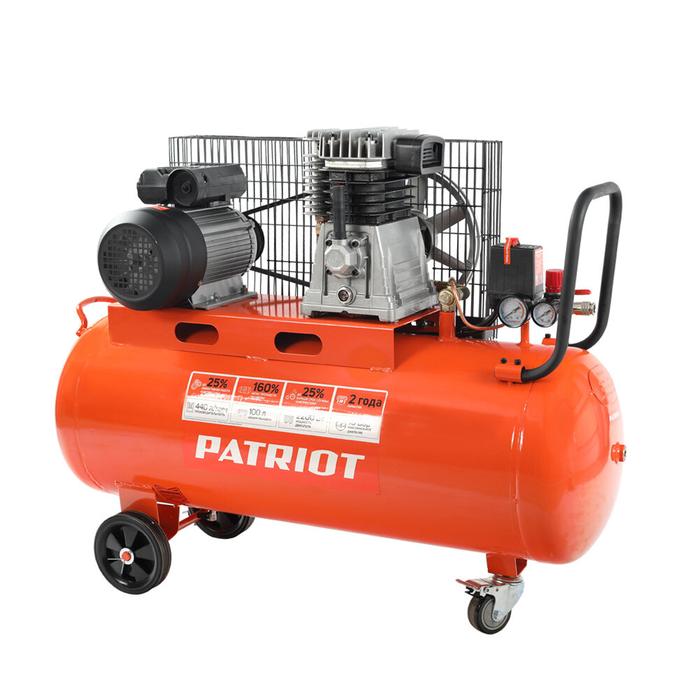 Компрессор масляный PATRIOT PTR 100-440I 100 л 2.2 кВт