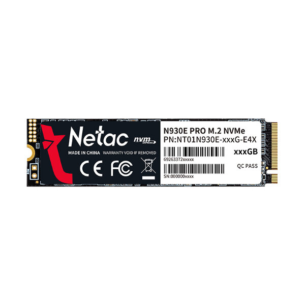 Твердотельный накопитель SSD M.2 256 GB Netac N930E Pro NVMe PCIe NT01N930E-256G-E4X
