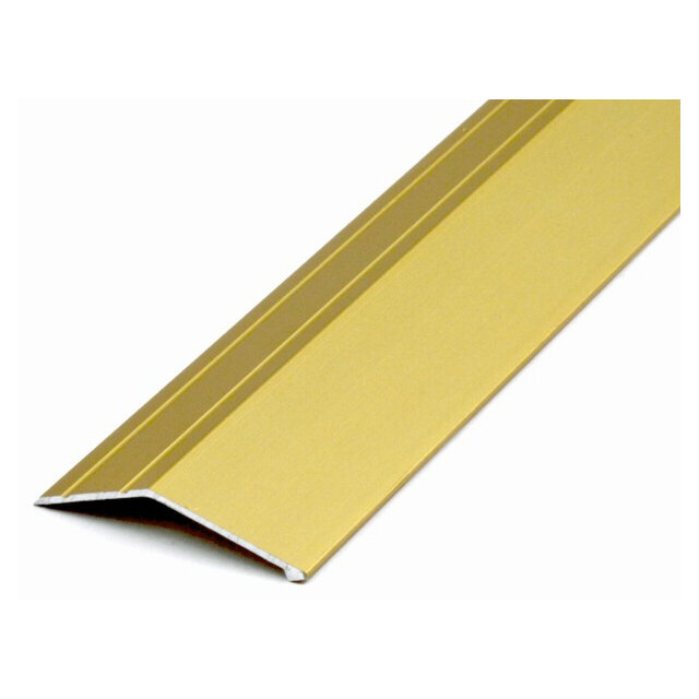 фото порог алюм. разноур. 45/15мм 0,9м анод. золото, С3КЕ