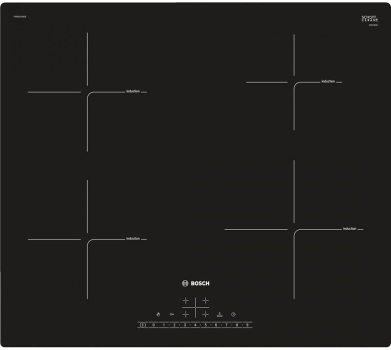 Варочная индукционная панель Bosch PUE611FB1E