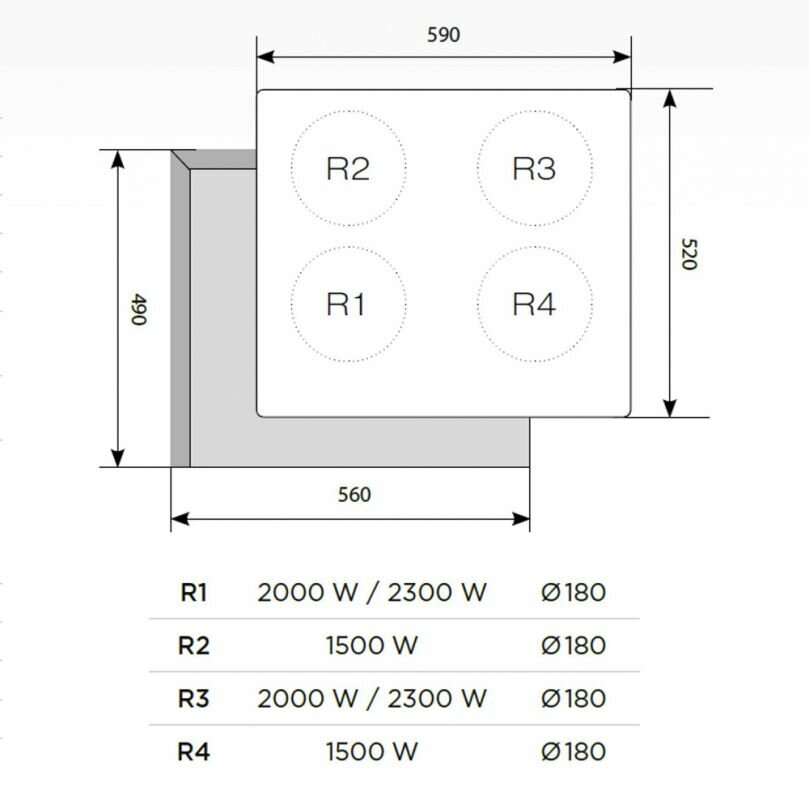 Индукционная варочная поверхность Lex EVI 640-1 черный - фотография № 2