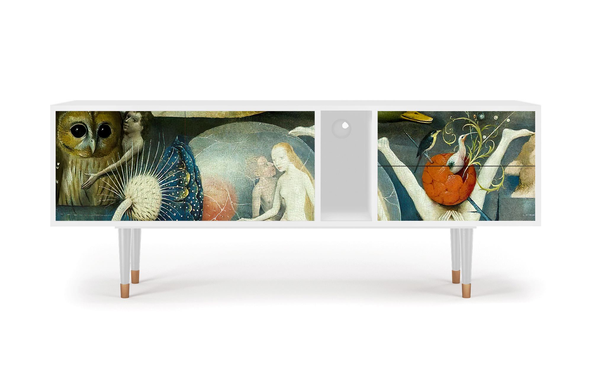 ТВ-Тумба - STORYZ - T1 The Garden Of by Hieronymus Bosch, 170 x 69 x 48 см, Белый - фотография № 2