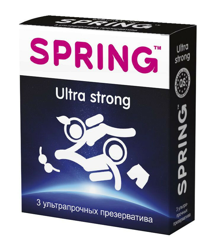 Ультрапрочные презервативы SPRING ULTRA STRONG - 3 шт. (52954)