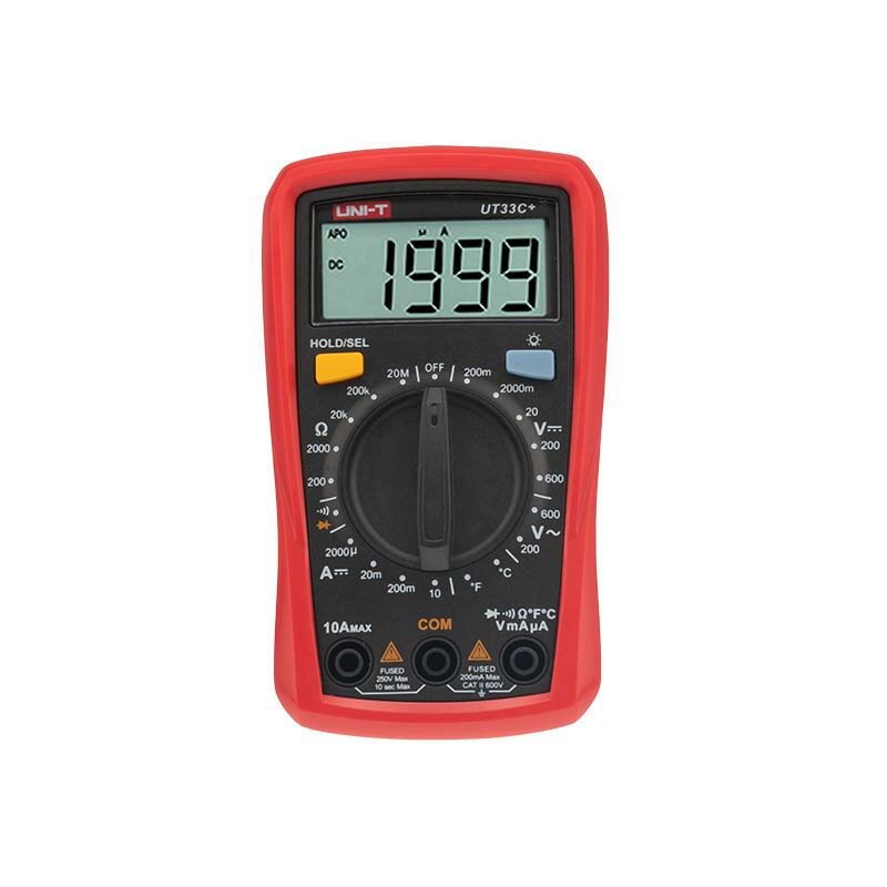 Мультиметр портативный UT33C+ с измер. температуры прозвонка UNI-T 13-0057 (2шт. в упак.)